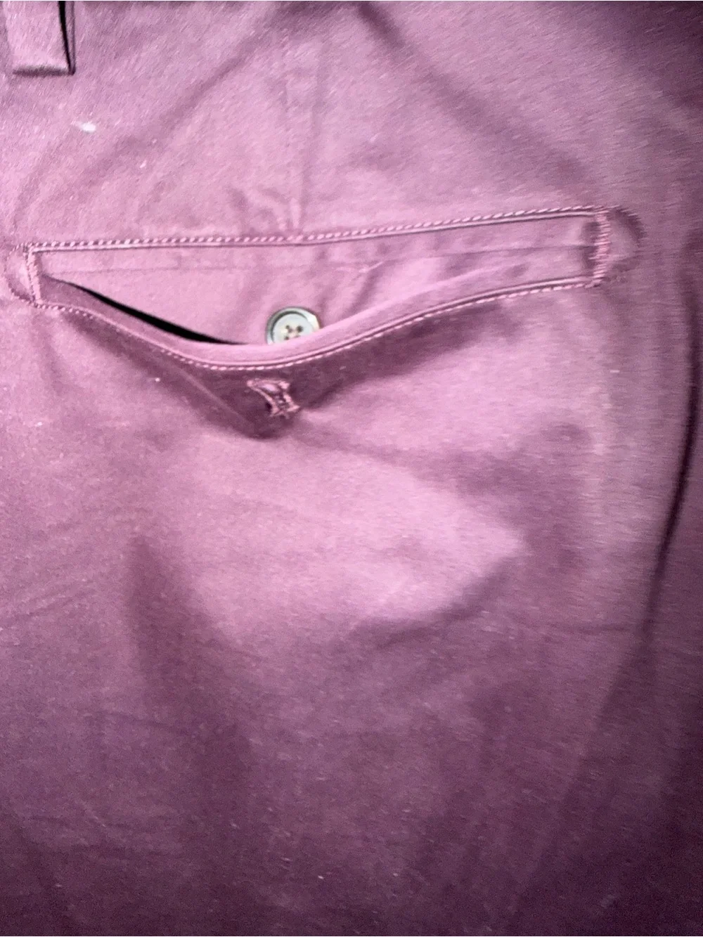 Banana Republic Men's Eggplant color Flat Front Bermuda Shorts